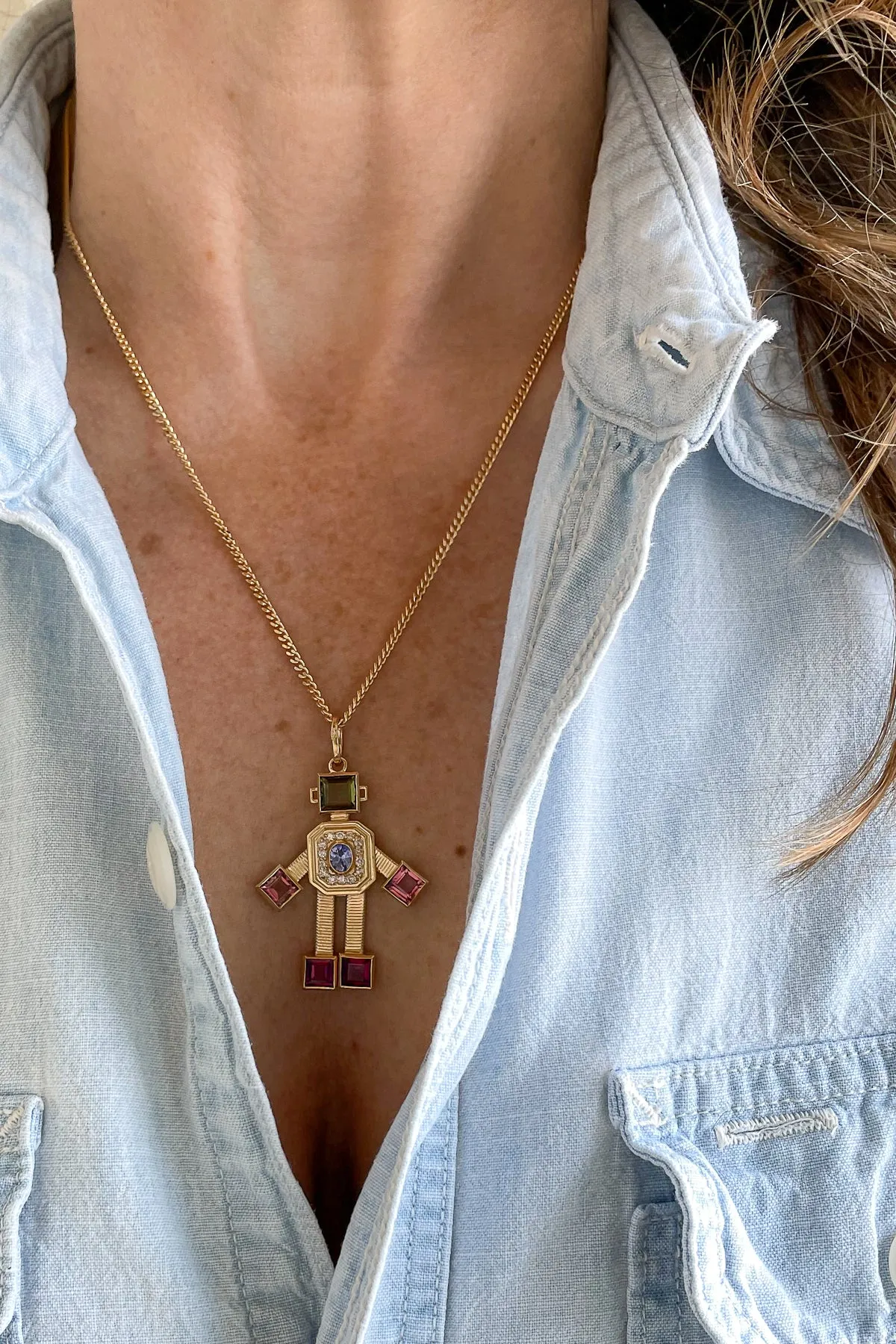 Cabaret Robot Necklace
