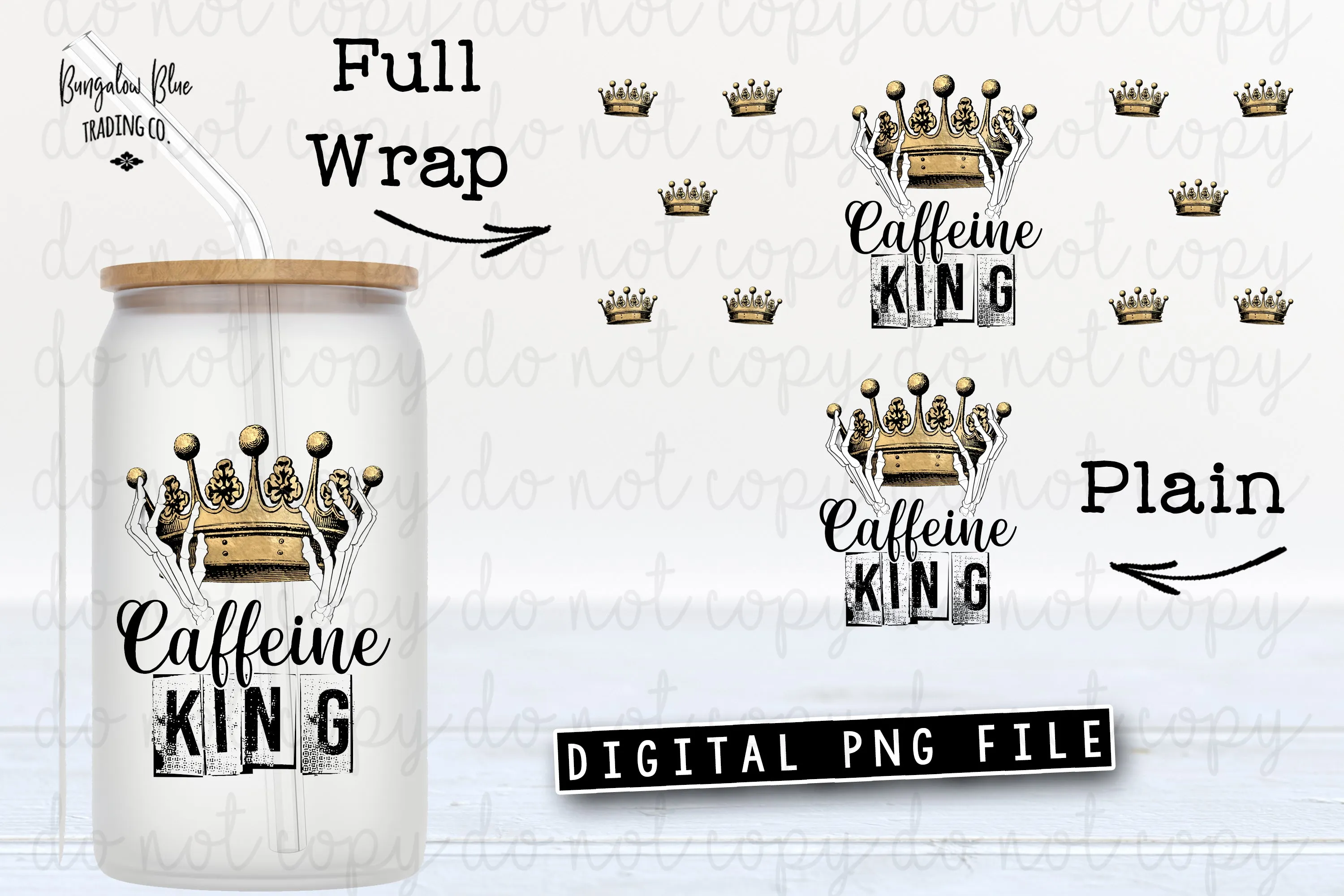 Caffeine King Skellie Digital Download