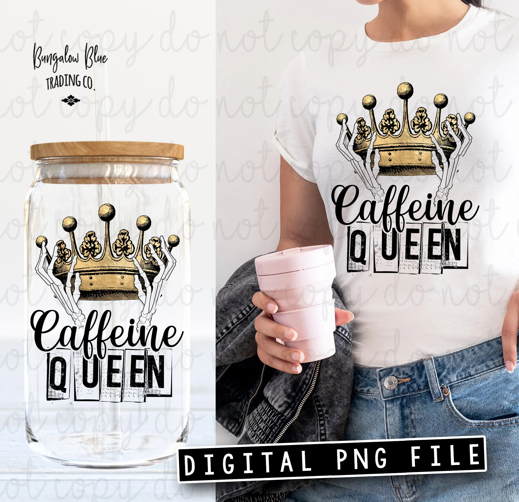 Caffeine Queen Skellie Digital Download