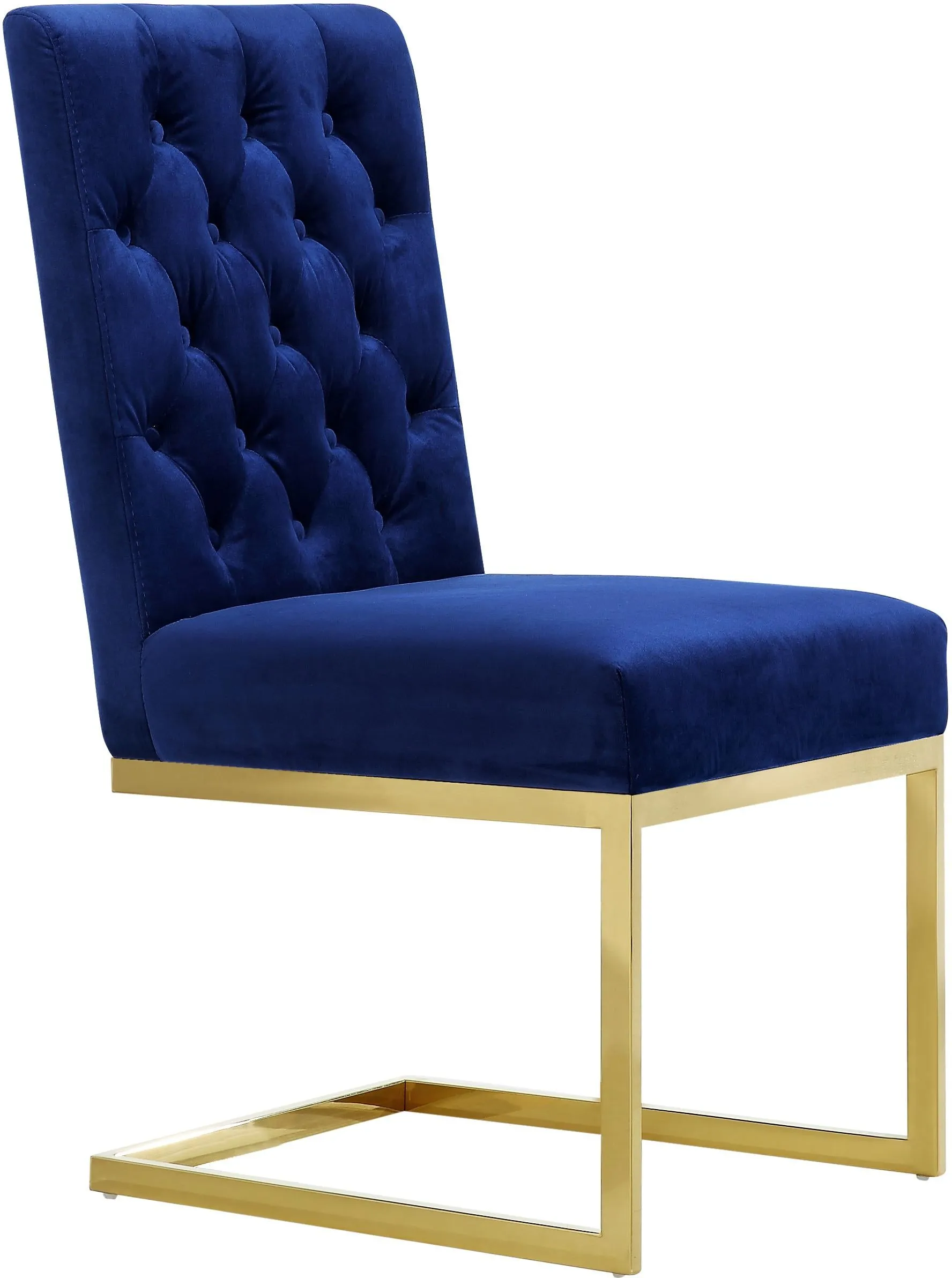 Cameron Navy Velvet Dining Chair