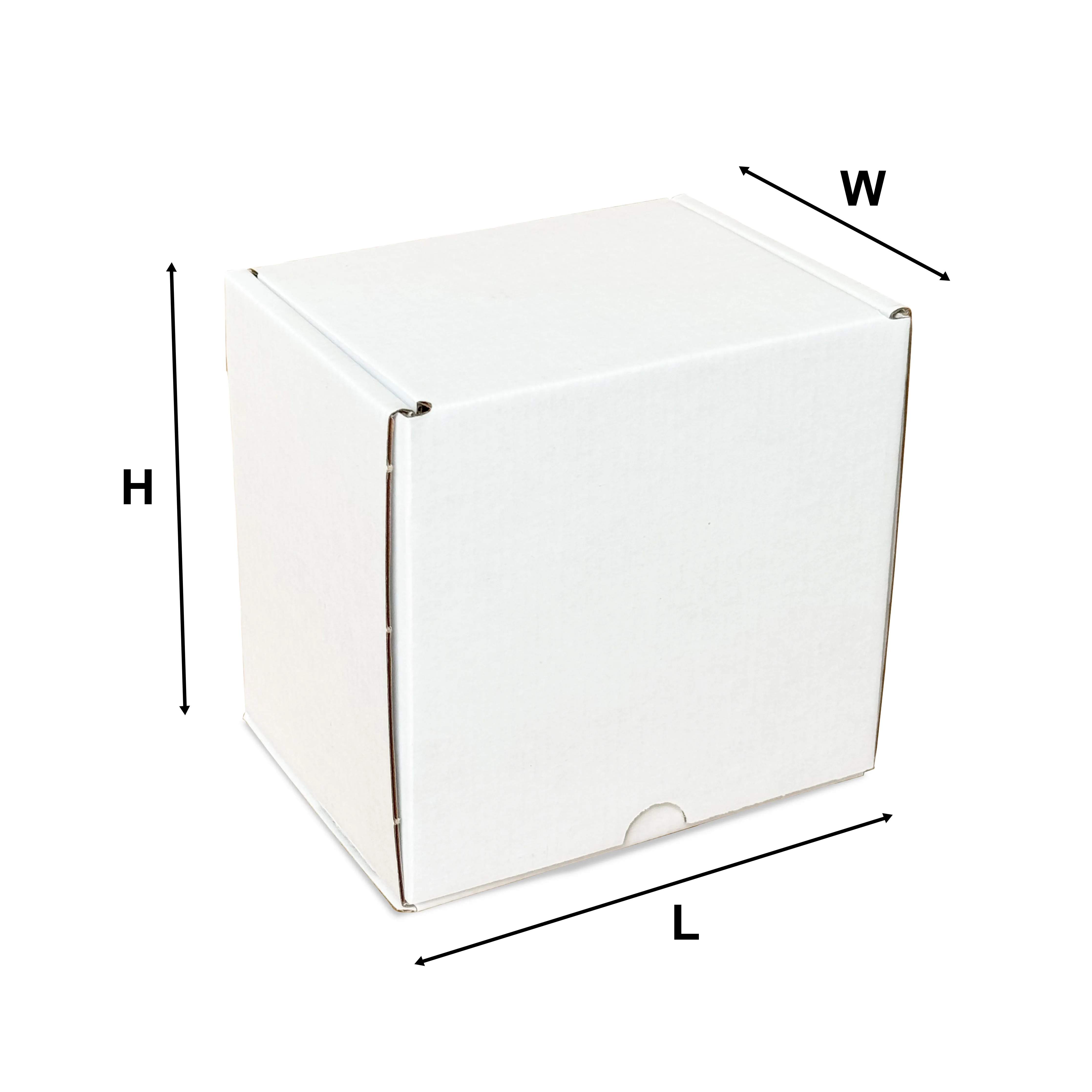 Candle Box - 134x110x140mm (100pcs) - White Die-Cut Boxes
