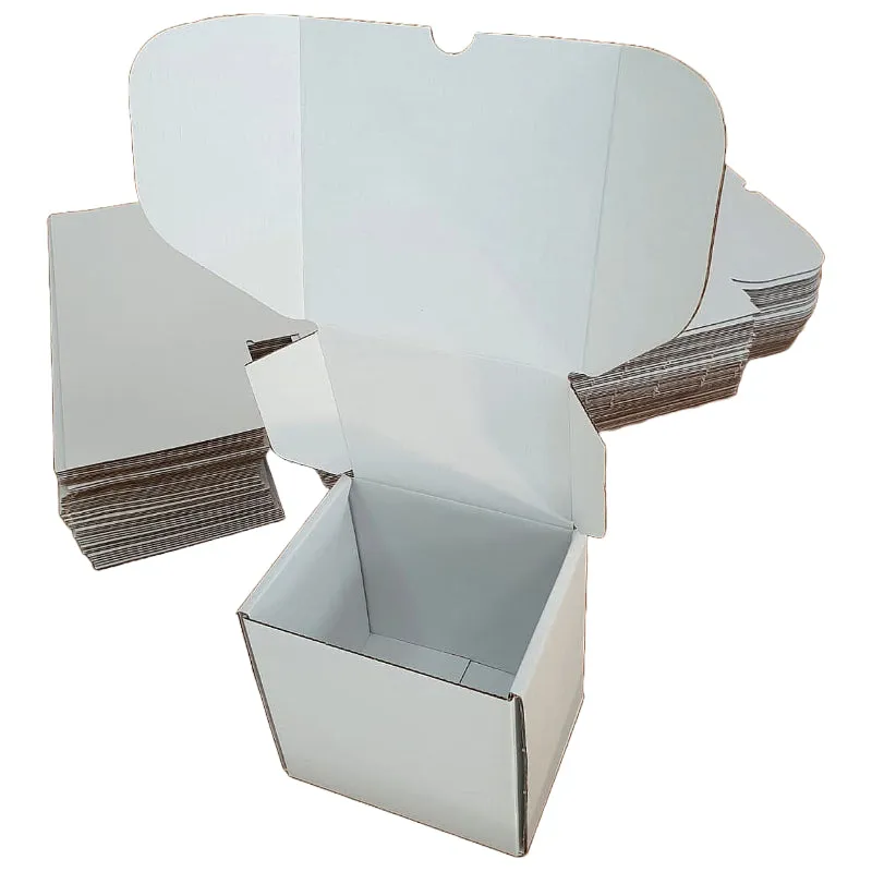 Candle Box - 134x110x140mm (100pcs) - White Die-Cut Boxes