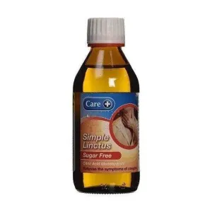 Care  Simple Linctus Sugar Free 200ml x 3