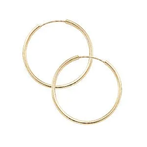 Carla 14k Yellow Gold Endless Hoop Earrings