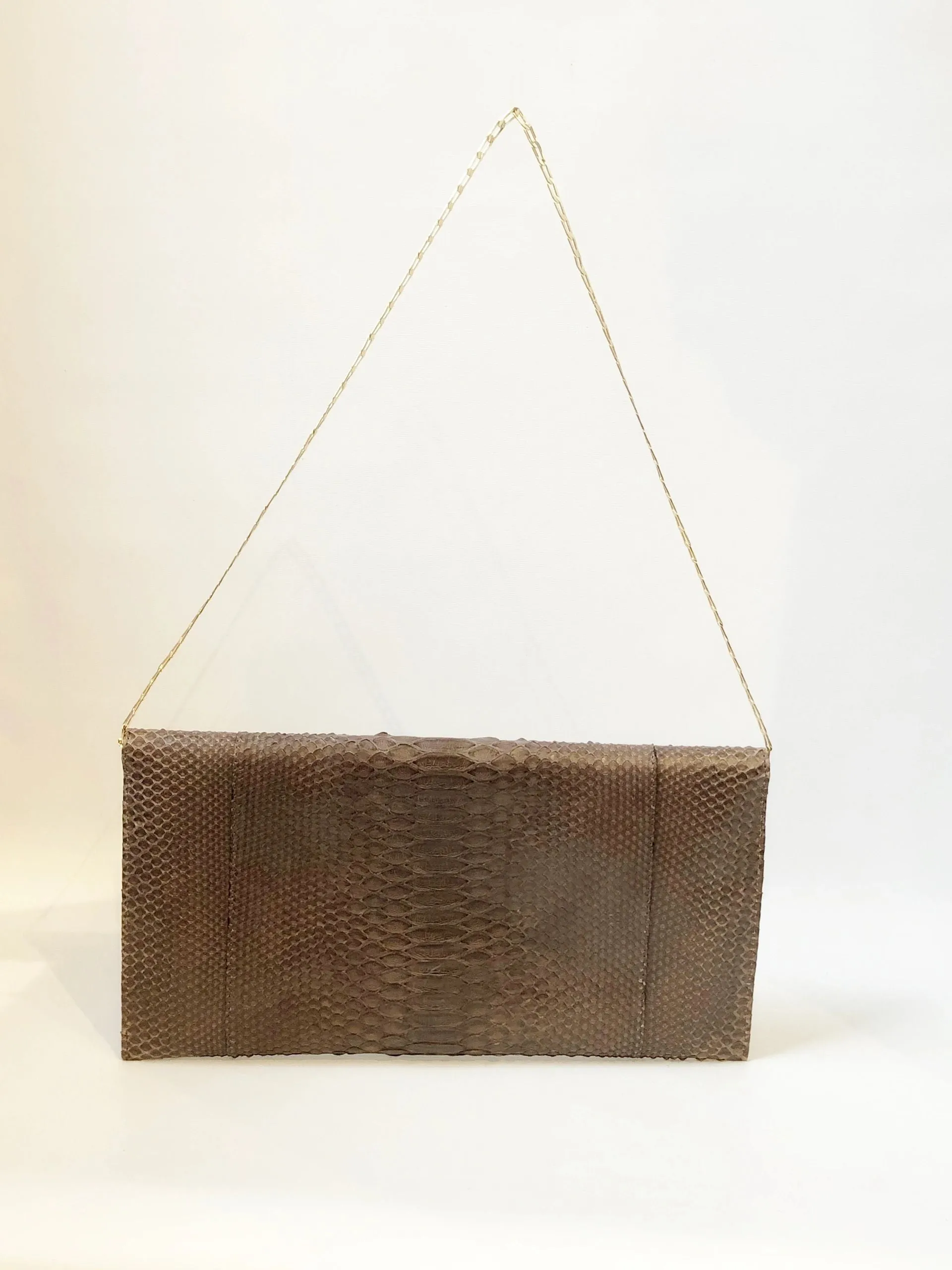 Carlos Falchi Snakeskin Shoulder / Clutch Bag