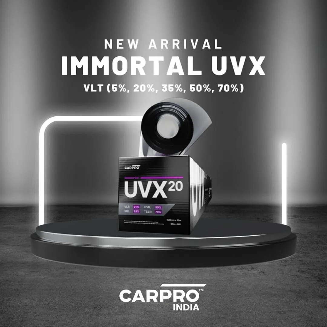 CarPro Immortal UVX70 – Sun Control Window Film, TSER 50%