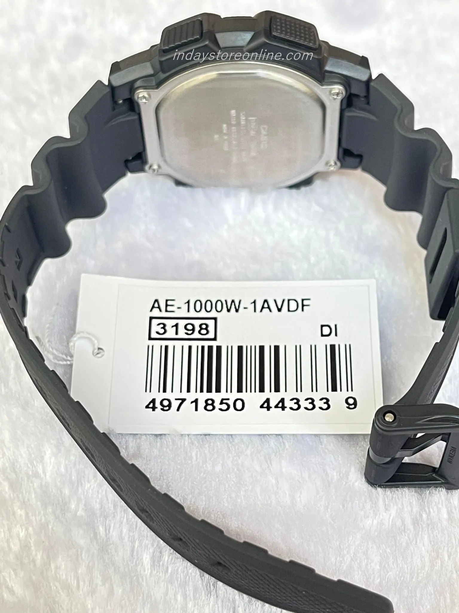 Casio Digital Men's Watch AE-1000W-1A 10-Year Battery Life Black Resin Strap