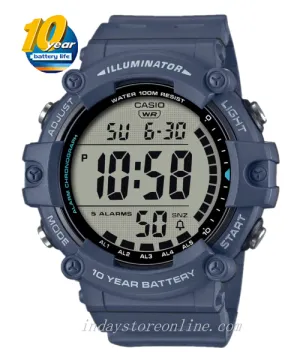 Casio Digital Men's Watch AE-1500WH-2A Digital Resin Band Resin Glass Battery Life: 10 Years