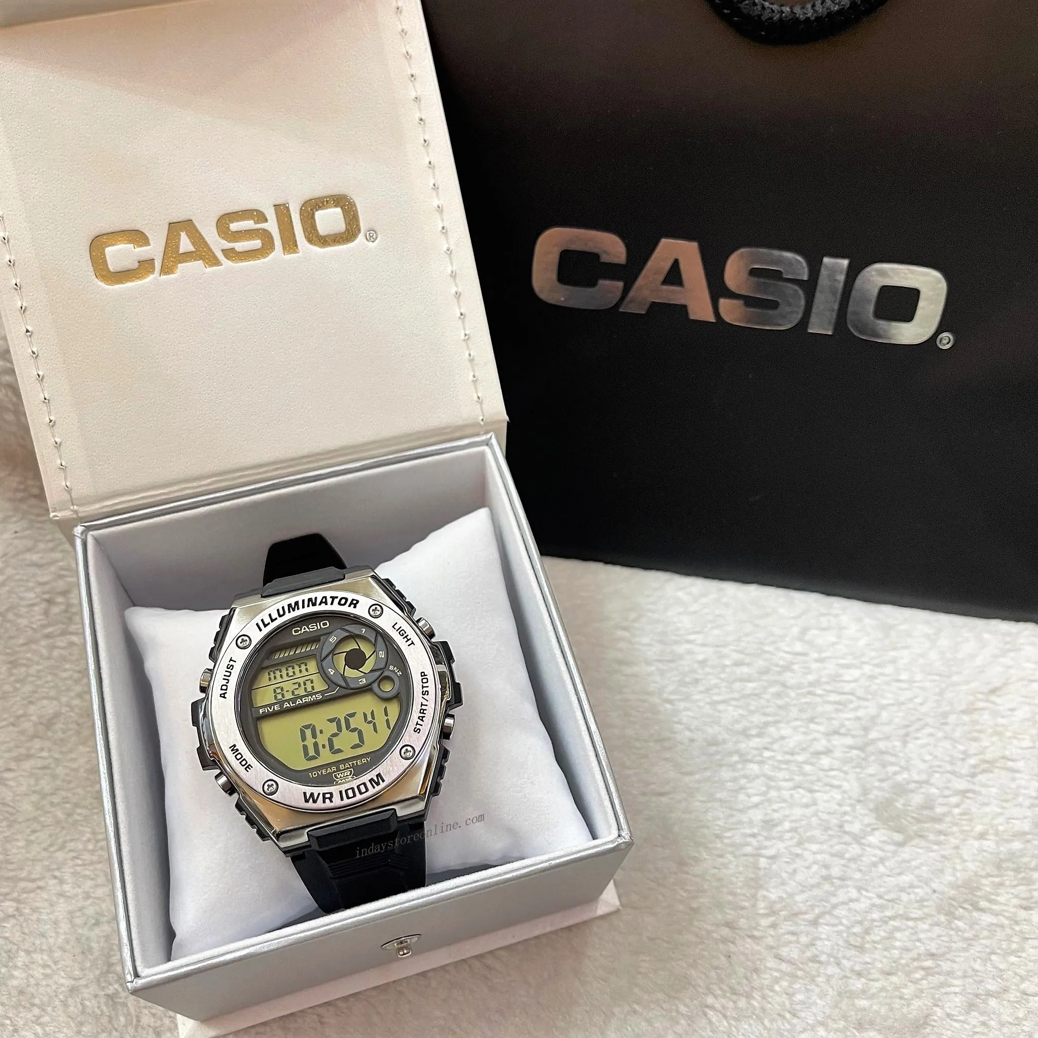 Casio Digital Men's Watch MWD-100H-9A Digital Resin Band Resin Glass Battery Life: 10 years