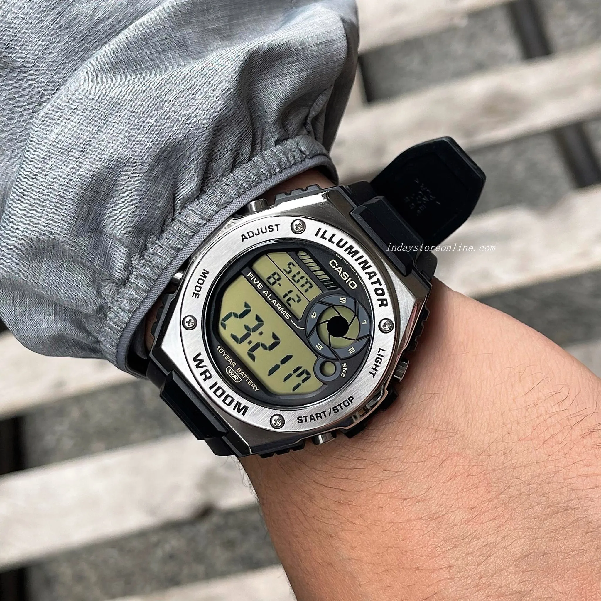 Casio Digital Men's Watch MWD-100H-9A Digital Resin Band Resin Glass Battery Life: 10 years