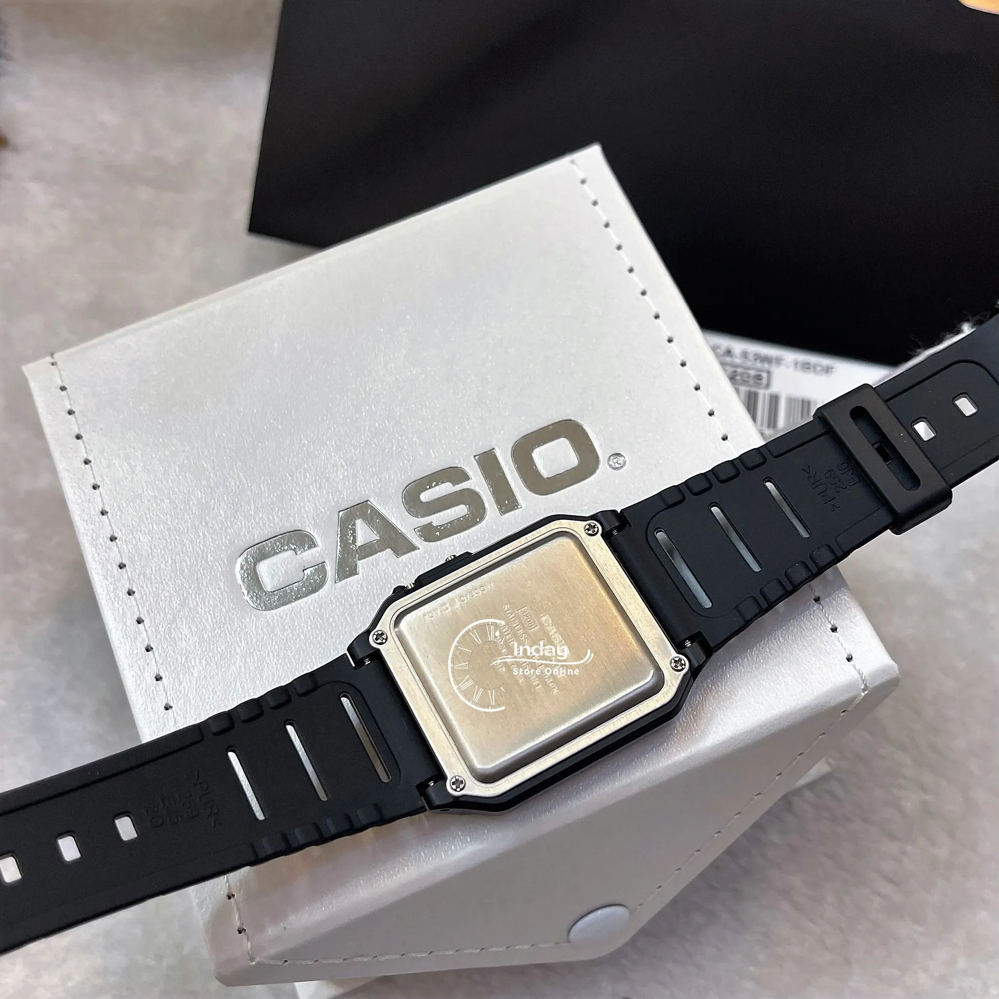 Casio Digital Unisex Watch CA-53WF-1B Calculator Black Color Resin Strap Battery Life 5-Years