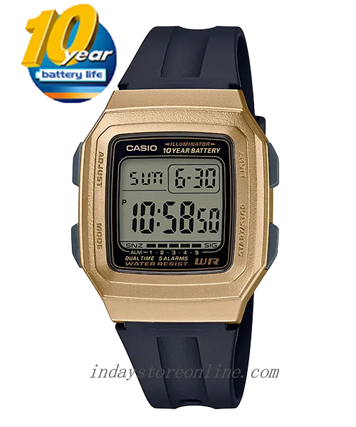 Casio Digital Women's Watch F-201WAM-9A Digital Resin Band Resin Glass Battery Life: 10 years