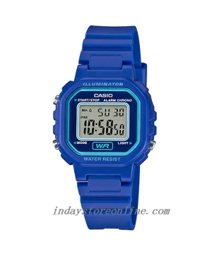 Casio Digital Women's Watch LA-20WH-2A Digital Blue Color Resin Band Resin Glass