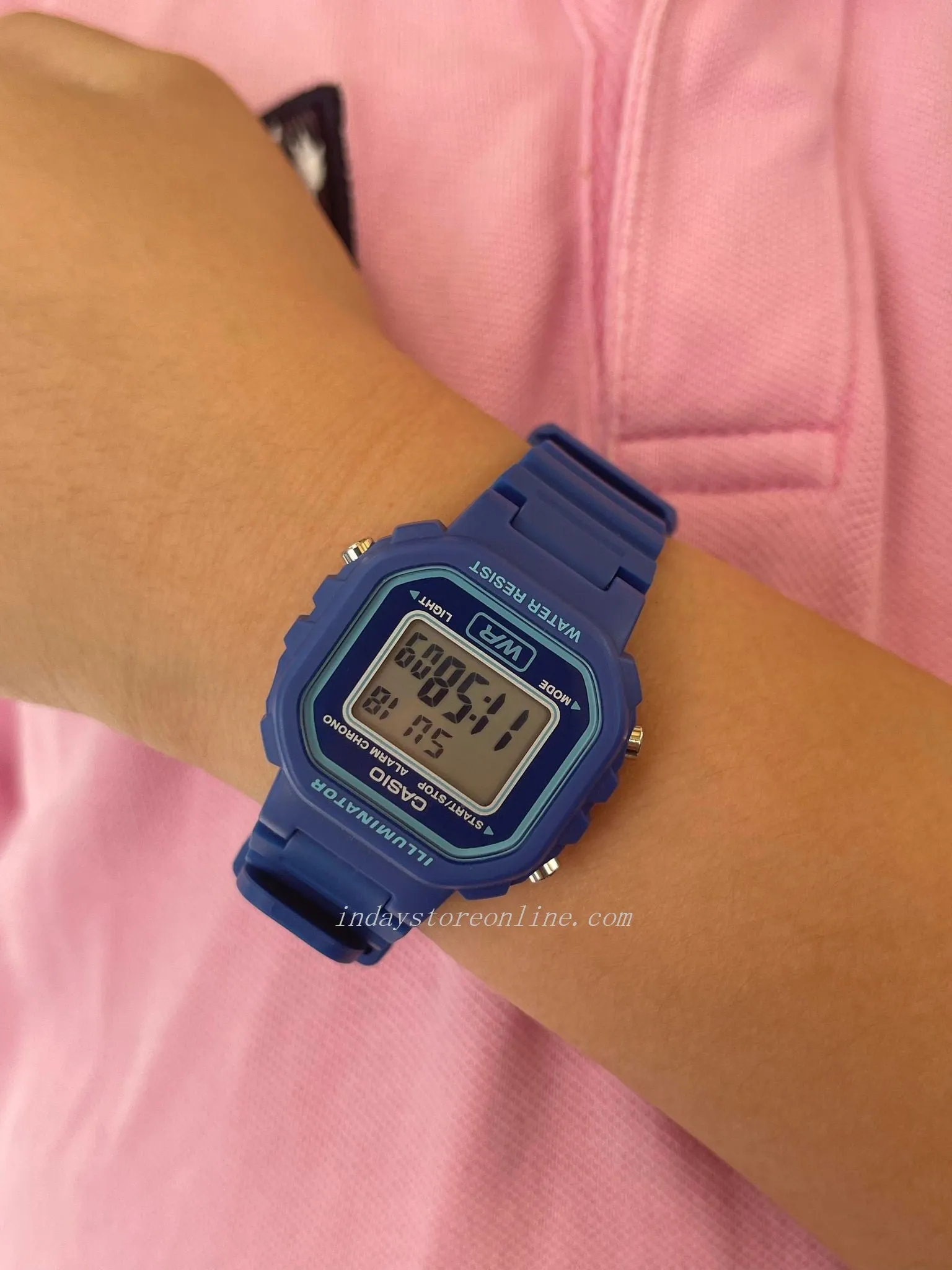 Casio Digital Women's Watch LA-20WH-2A Digital Blue Color Resin Band Resin Glass