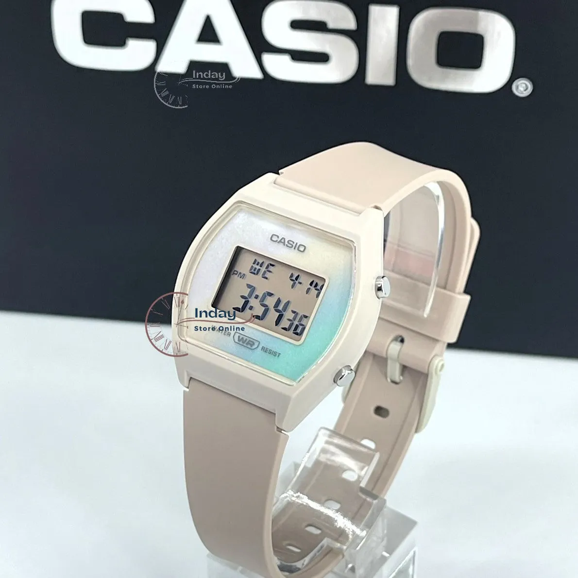 Casio Digital Women's Watch LW-205H-4A Digital Resin Band Resin Glass