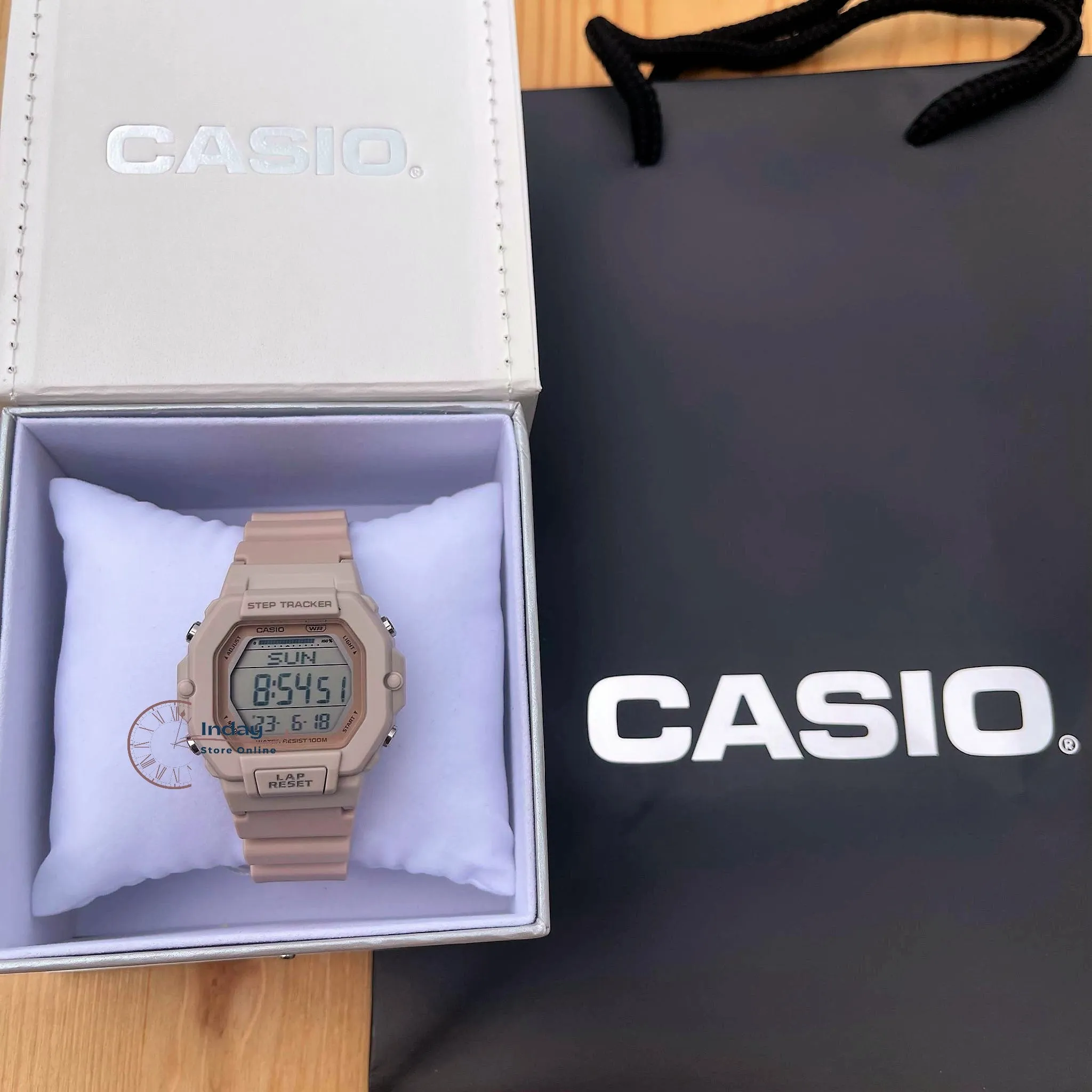 Casio Digital Women's Watch LWS-2200H-4A Pink Color Resin Strap