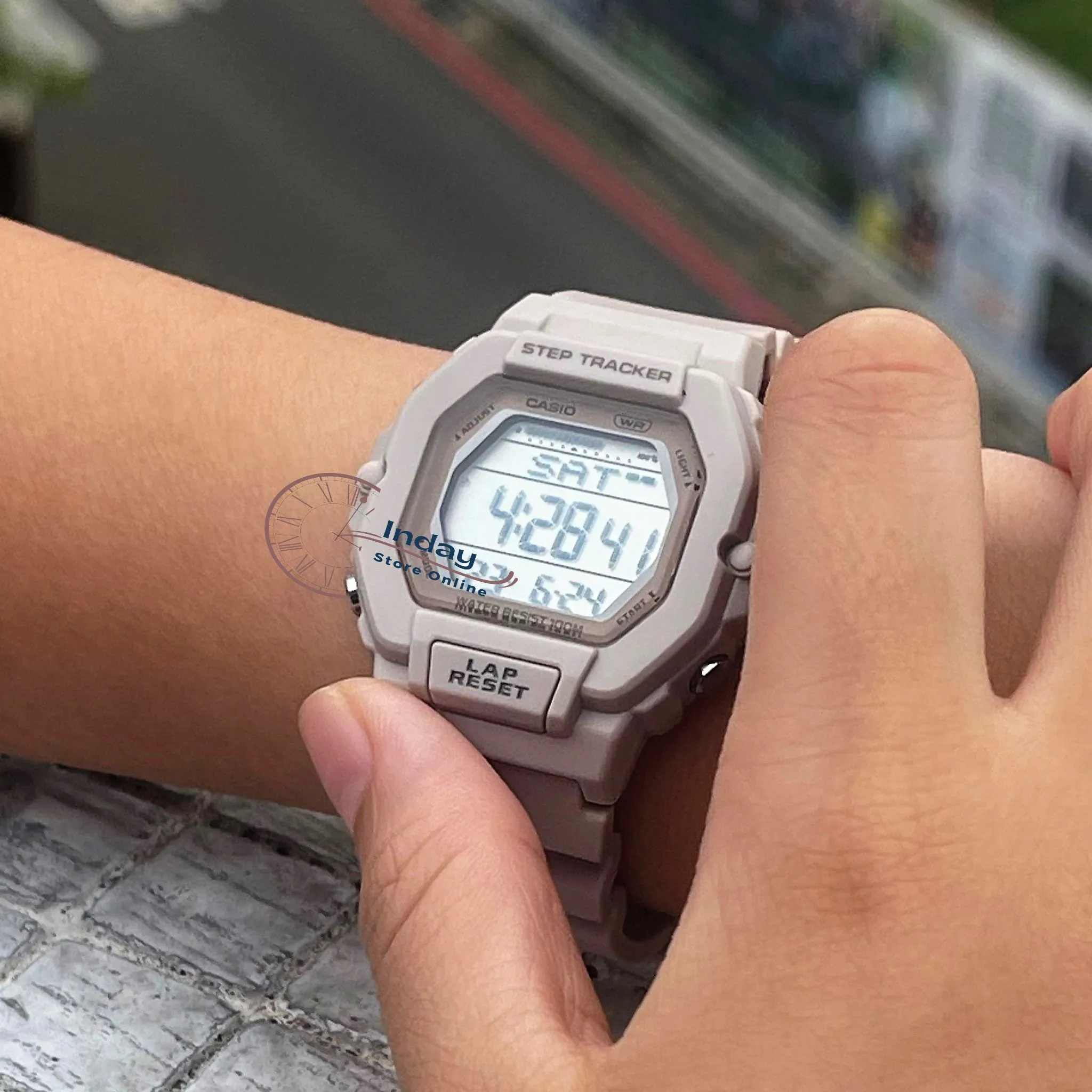 Casio Digital Women's Watch LWS-2200H-4A Pink Color Resin Strap