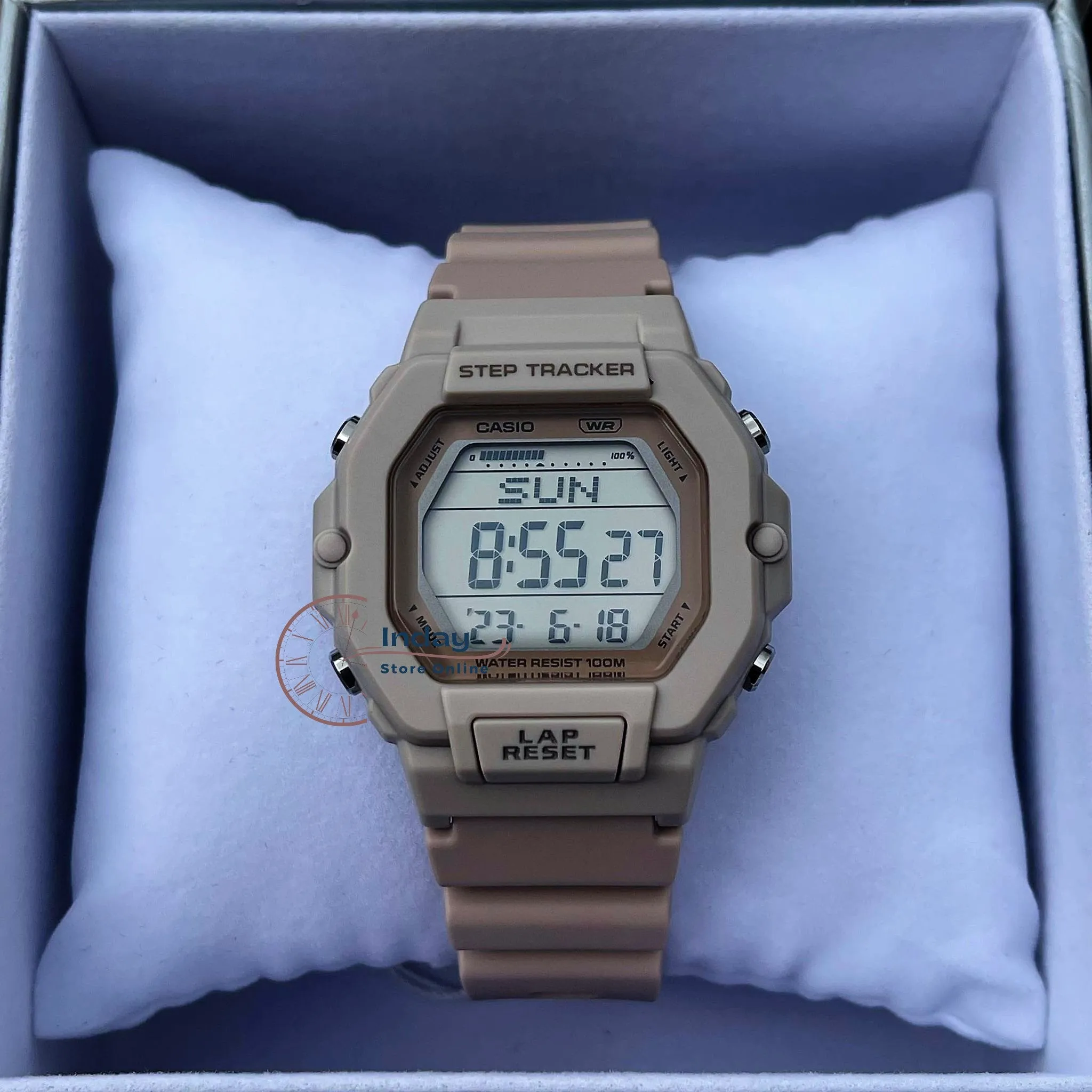 Casio Digital Women's Watch LWS-2200H-4A Pink Color Resin Strap