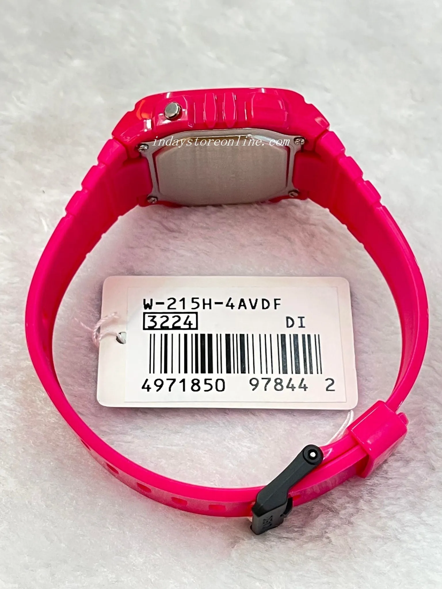Casio Digital Women's Watch W-215H-4A Digital Resin Band Resin Glass Battery Life: 7 years