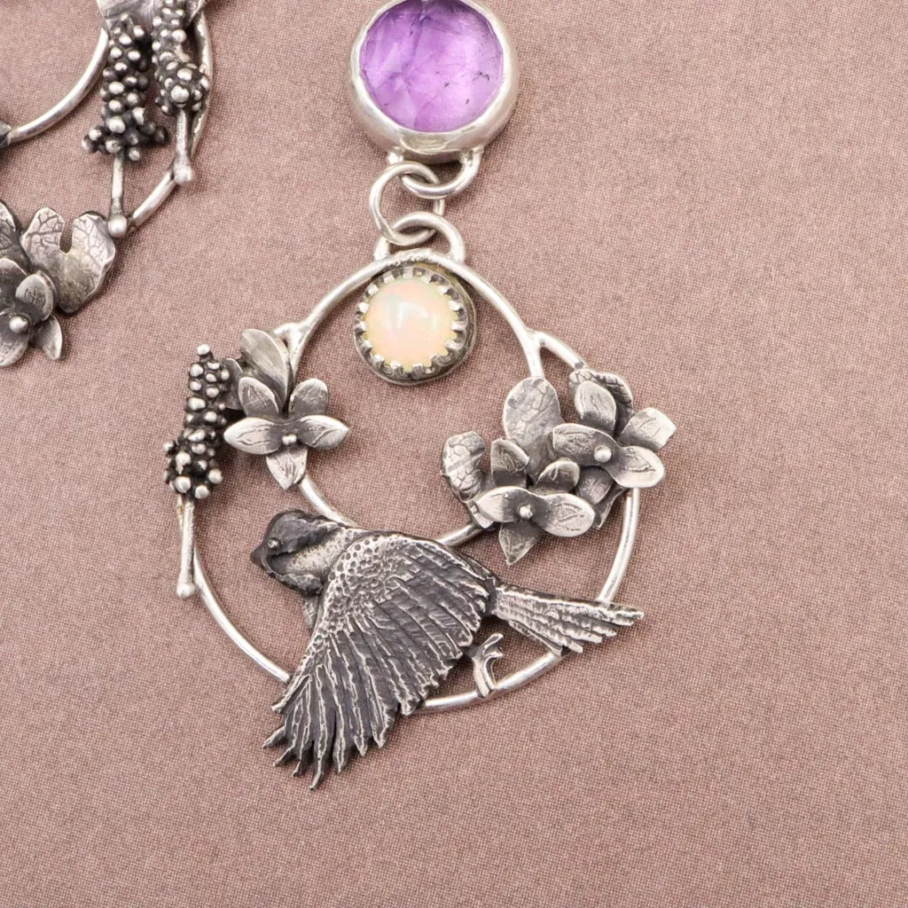 Chickadee Hoop Earrings