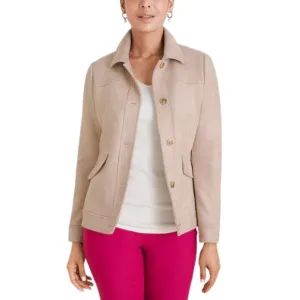 Chico's Faux Suede Jacket Chico's Size 1 - US Size 8/10 Medium