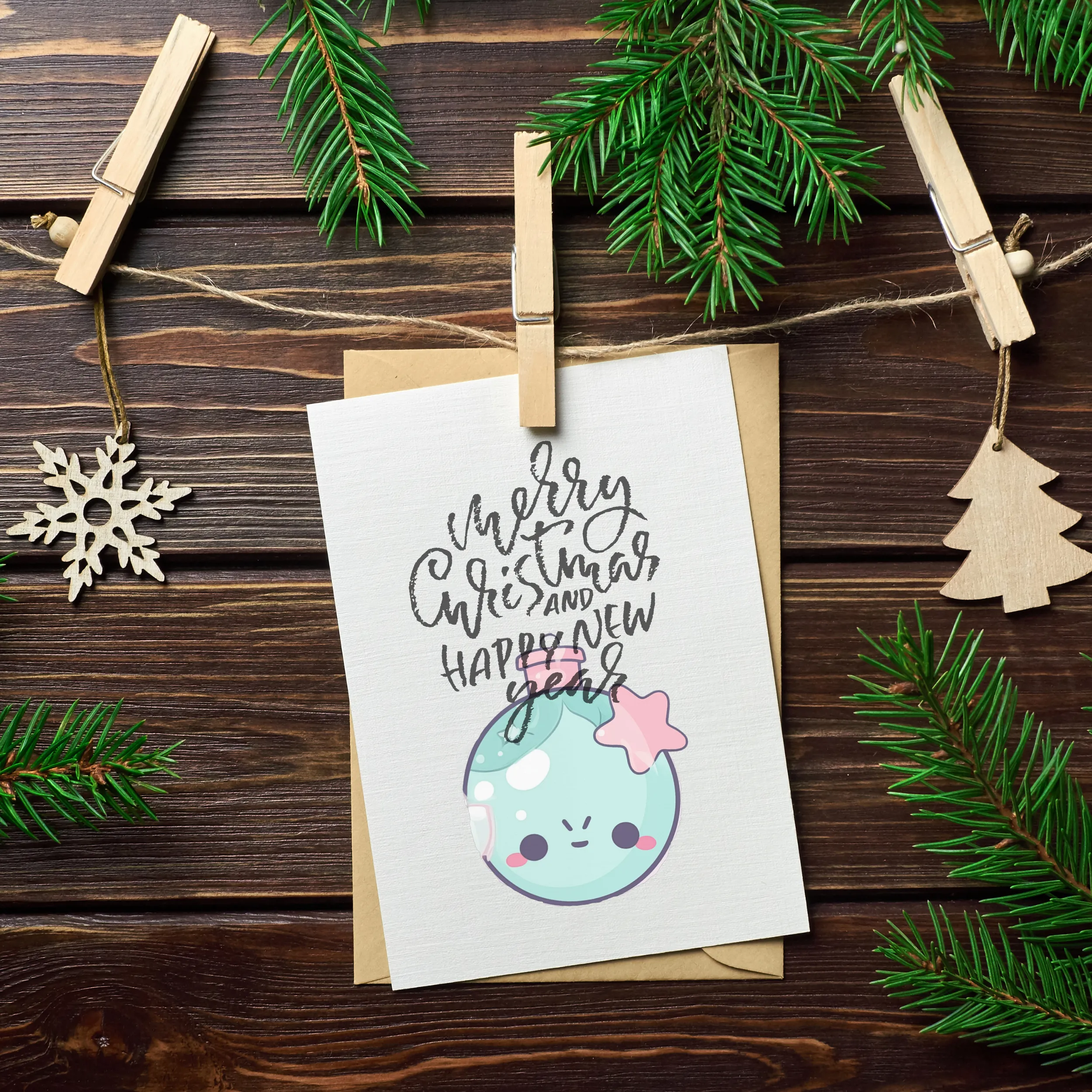 Christmas Ball Ornaments Clip Art SETXMAS004