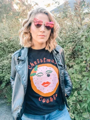 Christmas Cookie tee - Black