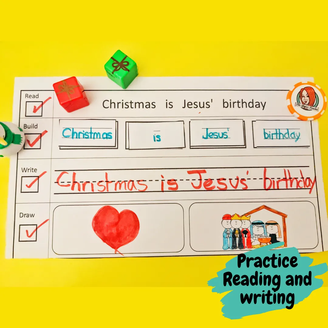Christmas Simple Sentence Building