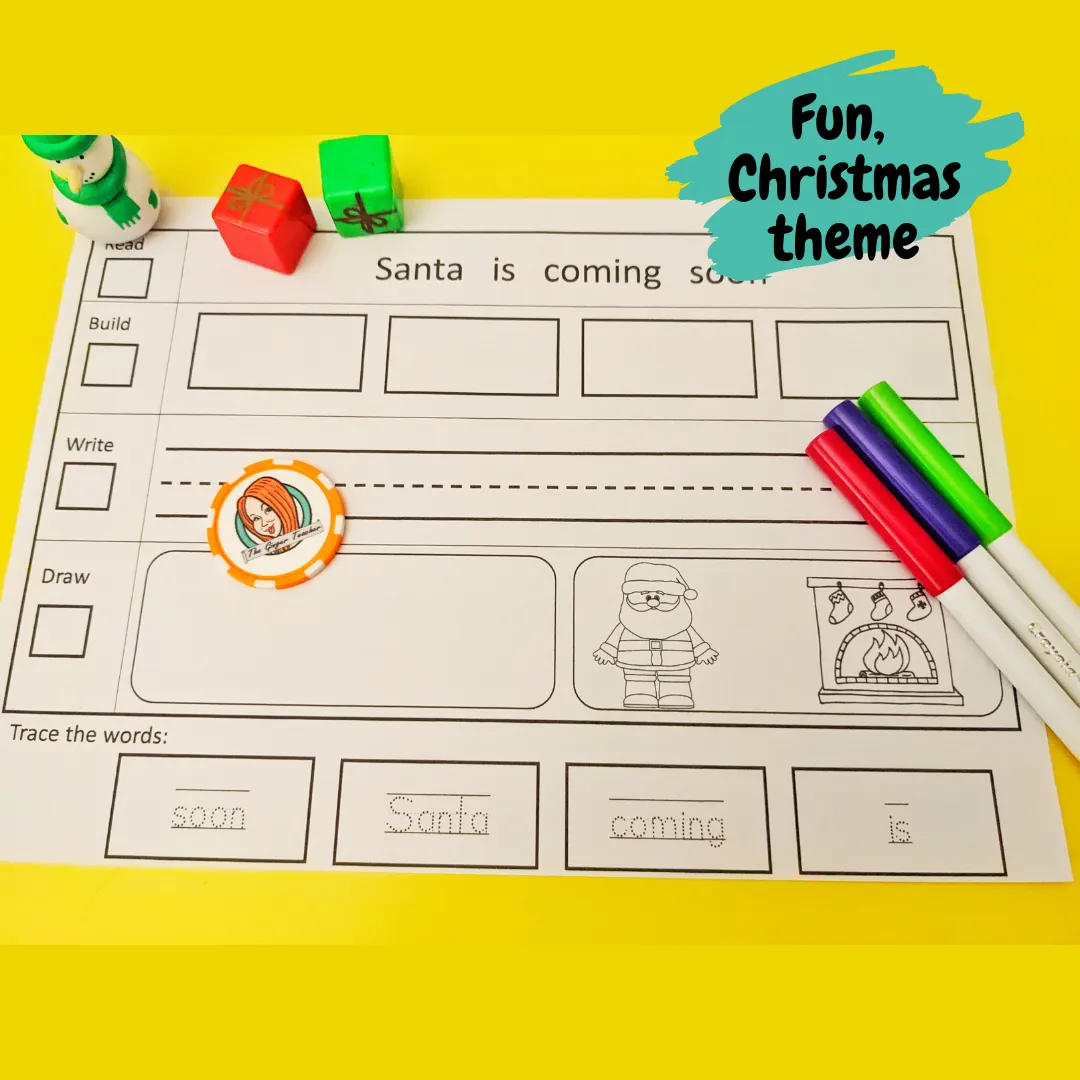 Christmas Simple Sentence Building