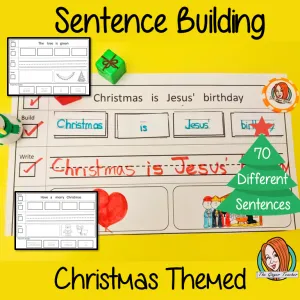 Christmas Simple Sentence Building