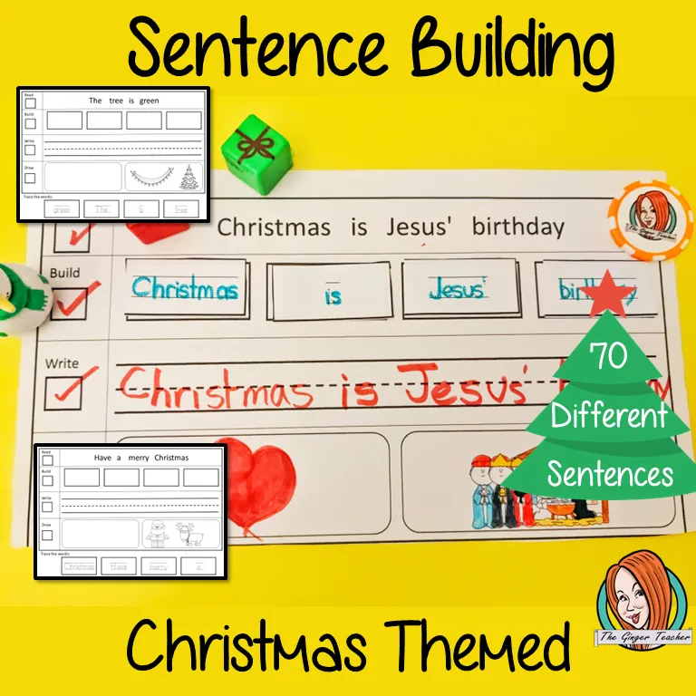 Christmas Simple Sentence Building