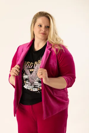 Cindy Velvet Blazer Curvy