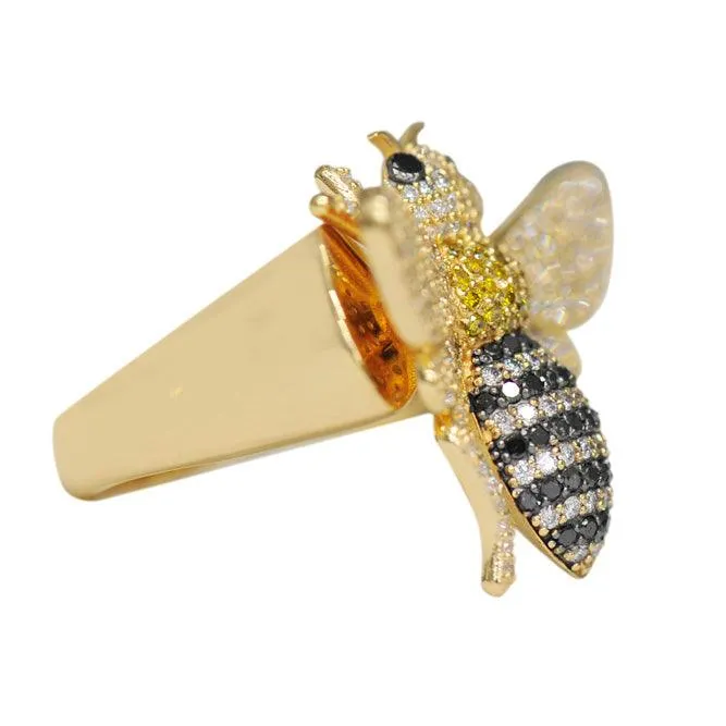 CJ19436 - CUSTOM DIAMOND BEE RING