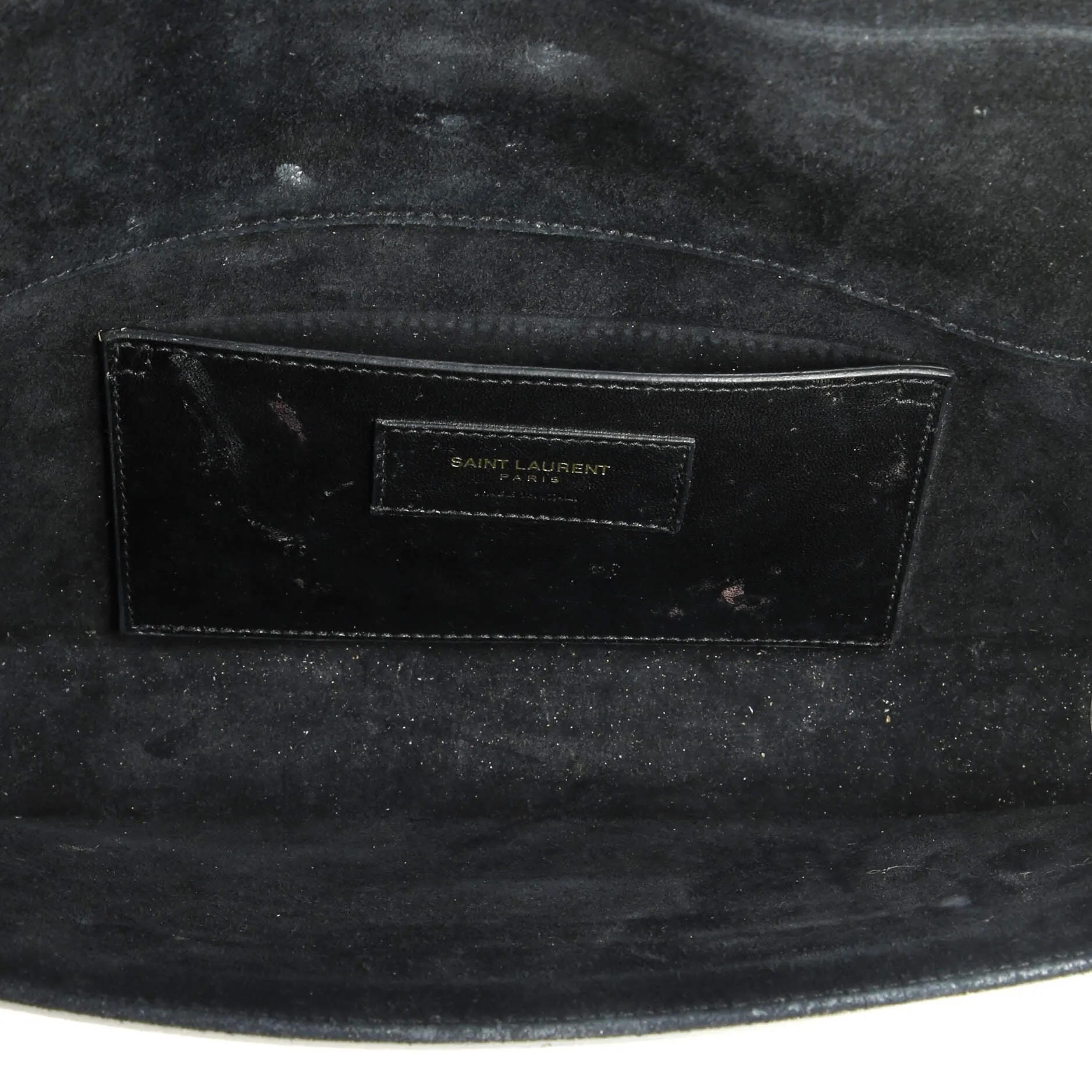 Classic Monogram Clutch Metallic Calfskin Long