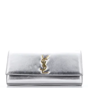 Classic Monogram Clutch Metallic Calfskin Long