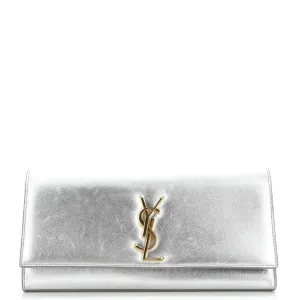 Classic Monogram Clutch Metallic Calfskin Long