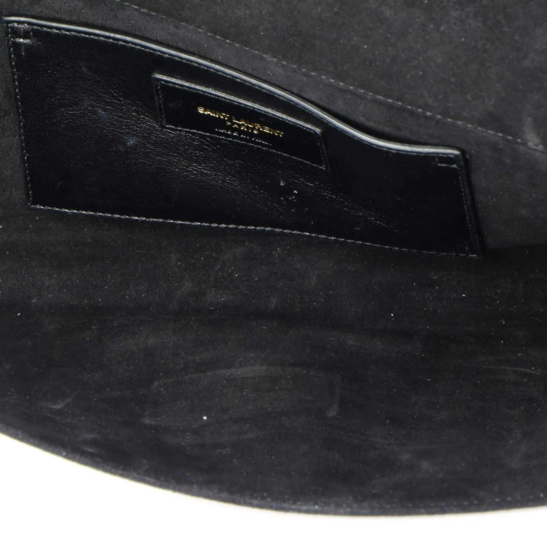 Classic Monogram Clutch Metallic Calfskin Long