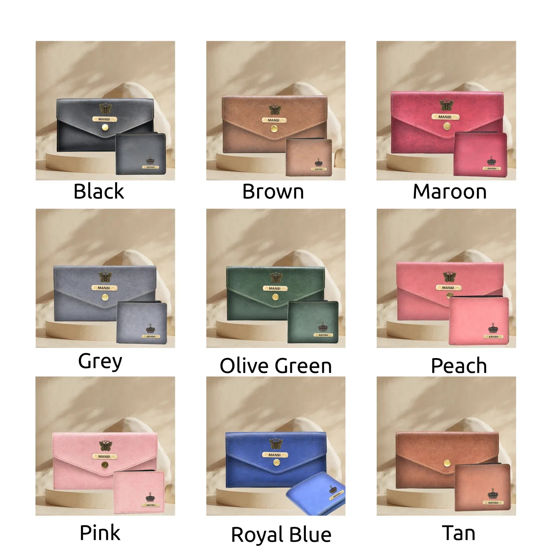 Classy Minimal Clutch   Classy Men's Wallet | Couple Gifts - Pink