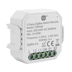 Click CSP042 Smart Plus 2 x 100W 2 Gang Smart Switching Receiver