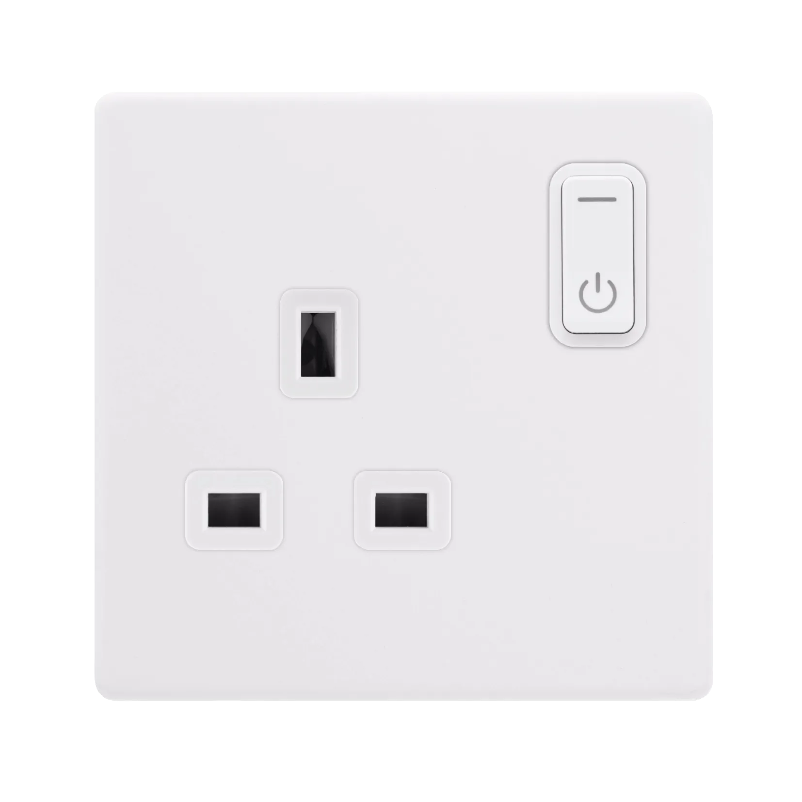 Click Definity Complete SFPW30035PW 13A 1G RF Smart Socket - Polar White - Polar White Insert