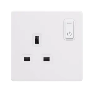 Click Definity Complete SFPW30035PW 13A 1G RF Smart Socket - Polar White - Polar White Insert