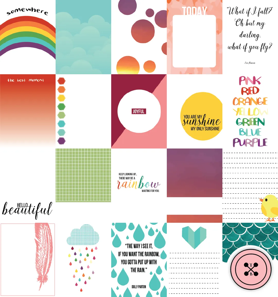 Cloud 9 Journaling Cards