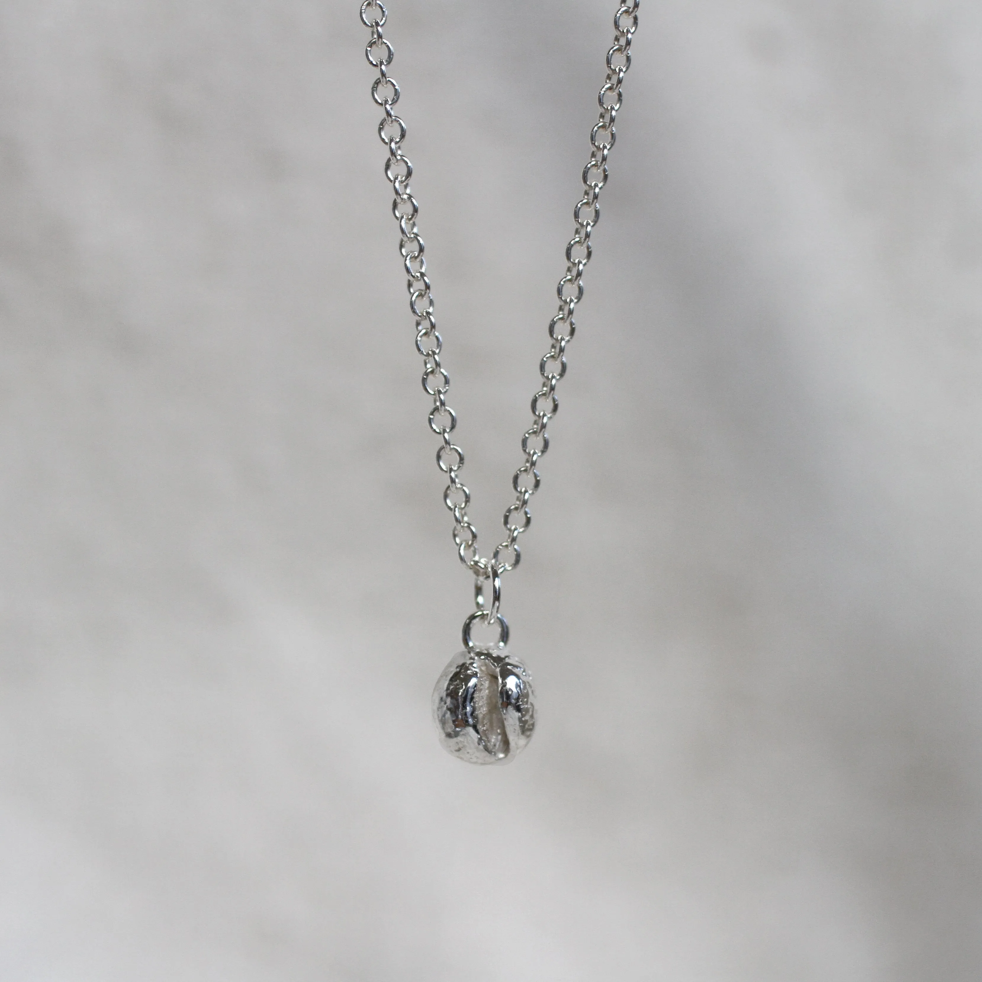 coffee peaberry necklace