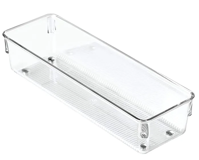 Collection Linus - Organisateur en plastique transparent 3" x 9" x 2"