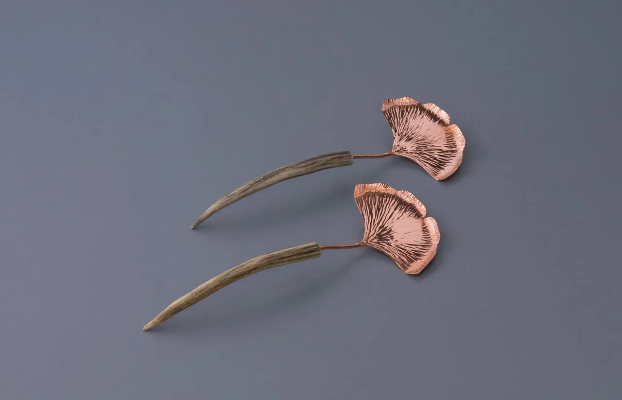 Copper Ginkgo Salad Set