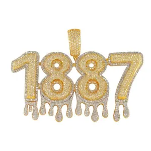 CUSTOM DIAMOND BUBBLE 1887 PENDANT