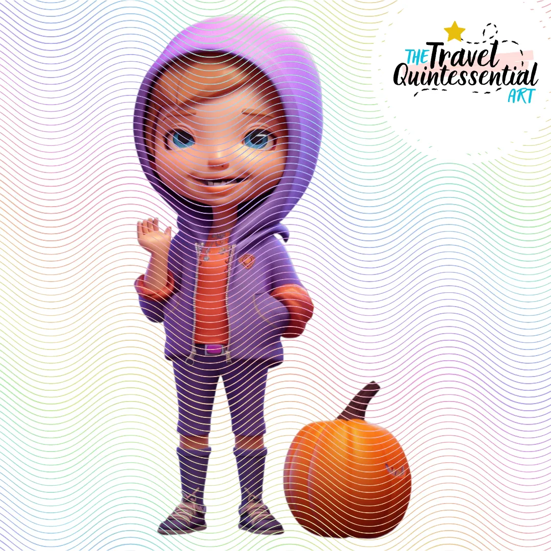 Cute Halloween Kids - Digital Art SETKID002