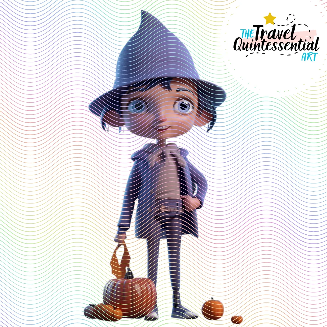 Cute Halloween Kids - Digital Art SETKID002