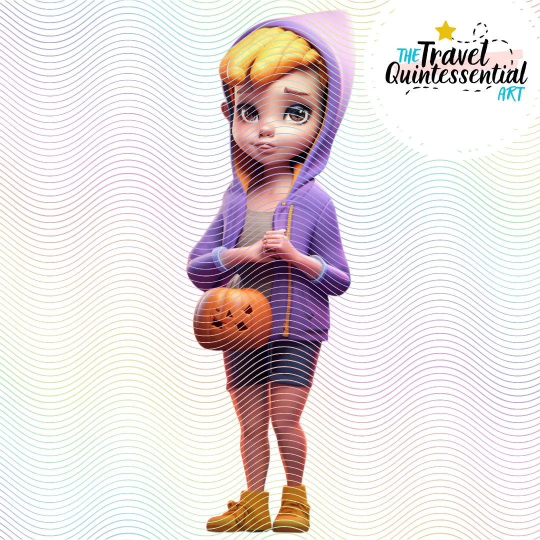 Cute Halloween Kids - Digital Art SETKID002
