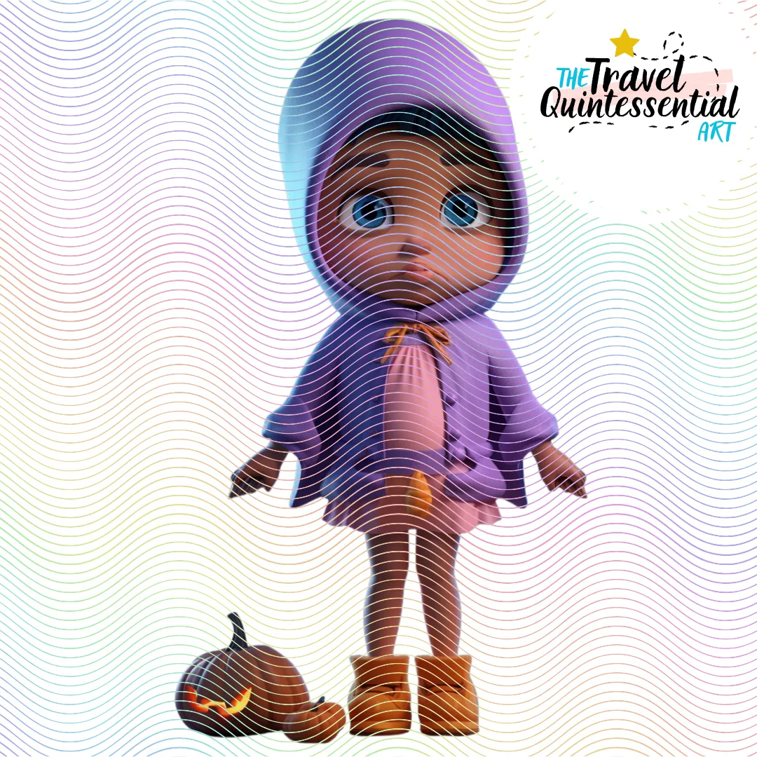 Cute Halloween Kids - Digital Art SETKID002